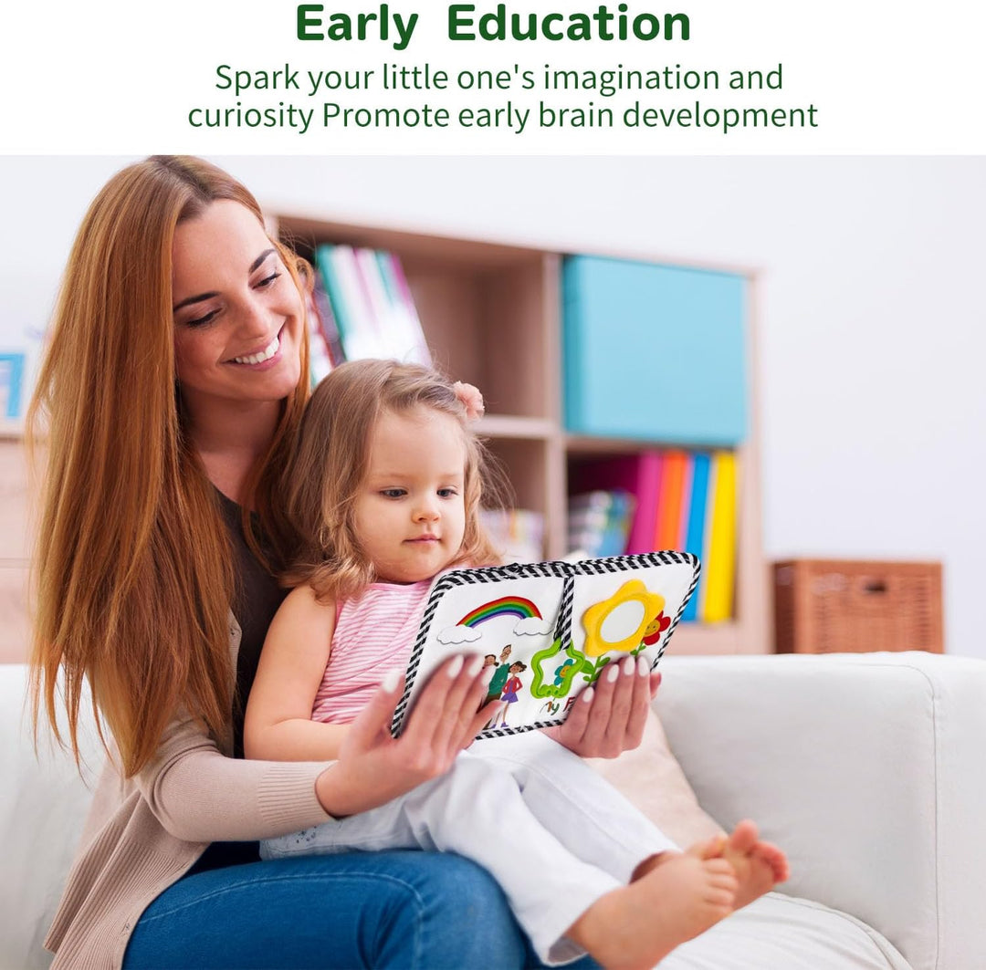 Boczif Baby-Fotoalbum, Baby-Memory-Buch für 18 Bilder, weiches Fotobuch aus Stoff mit Baby-Versicher