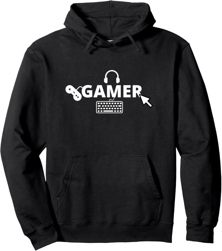 Gamer WASD - Gaming Konsole PC Zocken Videospiel Game Spiel Pullover Hoodie