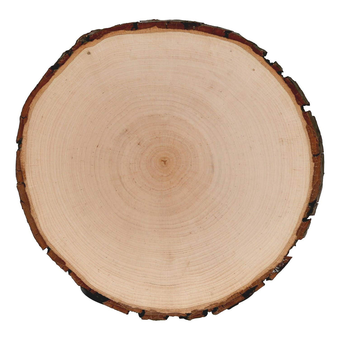 Rindenbrett Esche rund - Rindenscheibe Baumscheibe geschliffen Holzbrett, Brettgrösse:Ø ca. 28cm, &#