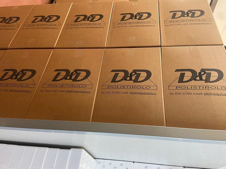 D. & D. Polystyrol 100 cm x 100 cm, Mehrzweck-Platten Dichte 15 kg/m³, EPS 80 (7 Platten H 1,5 cm) 7