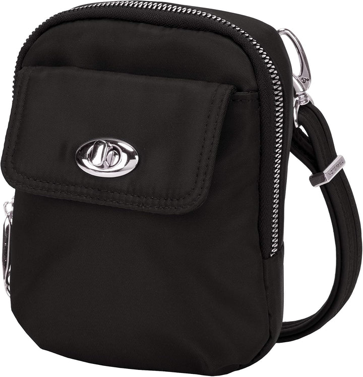 Travelon Damen Anti-theft Tailored Crossbody Phone Pouch Umhängetasche Einheitsgrösse Onyx, Einheits