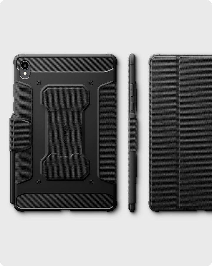 Spigen Rugged Armor Pro Hülle für Galaxy Tab S11 (2025) | Robuste Hülle mit S Pen Halter, Tri Fold C