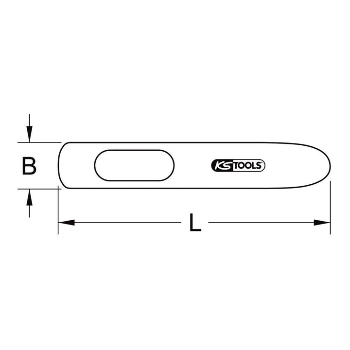 KS Tools 117.4269 Bördelmeissel,25x140mm