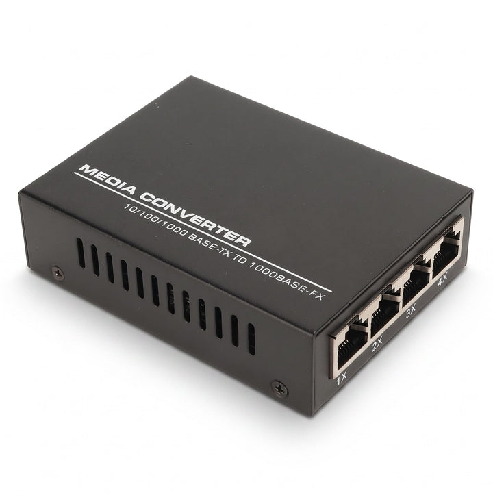 Gigabit-Ethernet-Medienkonverter, SFP-Glasfaser-auf-RJ45-Ethernet-Adapter, 1000Base auf 10/100/1000B