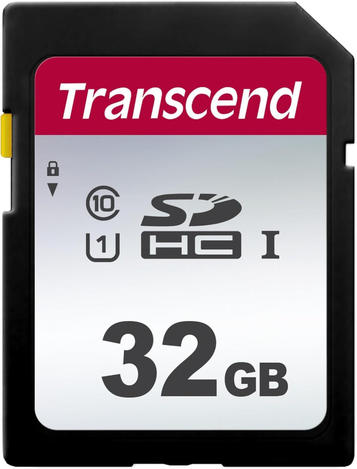 Transcend 32GB SDHC 300S Speicherkarte UHS-I, C10, U3, V30, 4K, Full HD, bis zu 95/40 MB/s (ideal fü