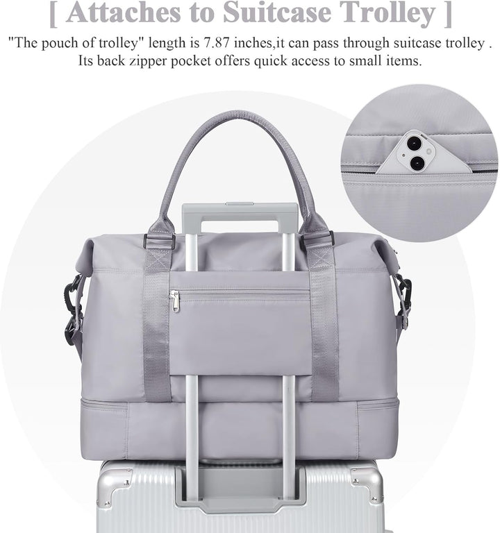 Reisetasche Damen Handgepäck Tasche Sporttasche Weekender Bag Schwimmtasche Wasserdicht Travel Bag D