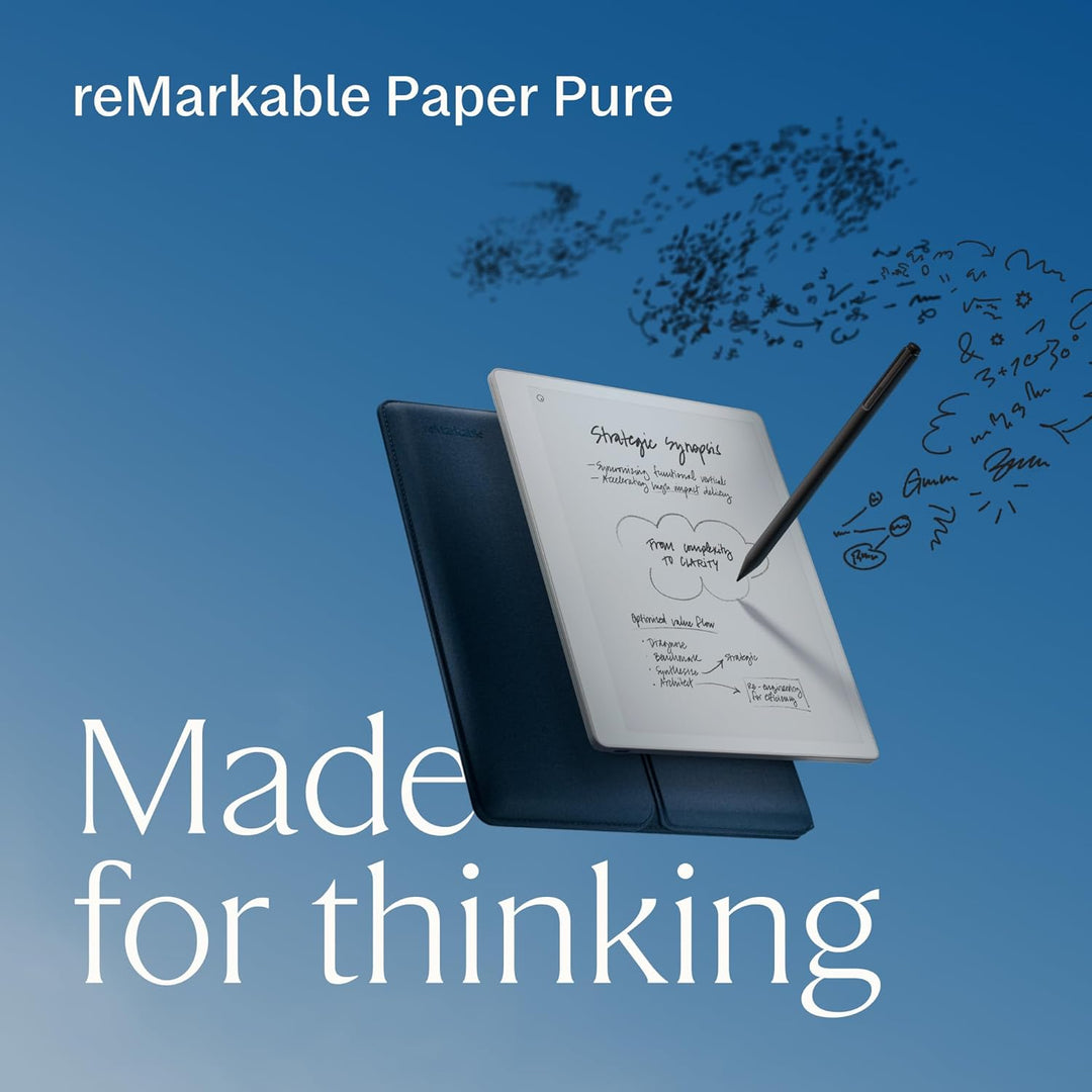 reMarkable Paper Pure Bundle – Paper Tablet mit 10,3-Zoll-Schwarz-Weiss-Display – Digitales Notizbuc
