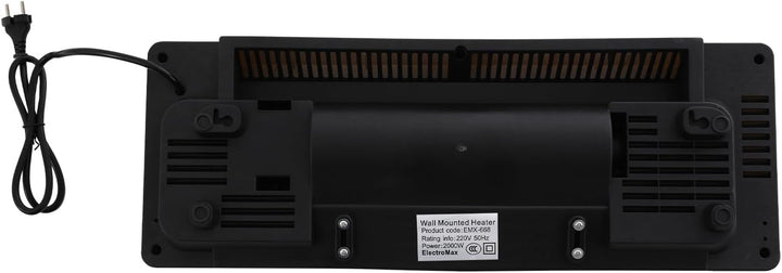 Heizlüfter Wandmontage Klimaanlage Heizung Wandheizung Elektrisch Heizung mit Fernbedienung, 2000W,