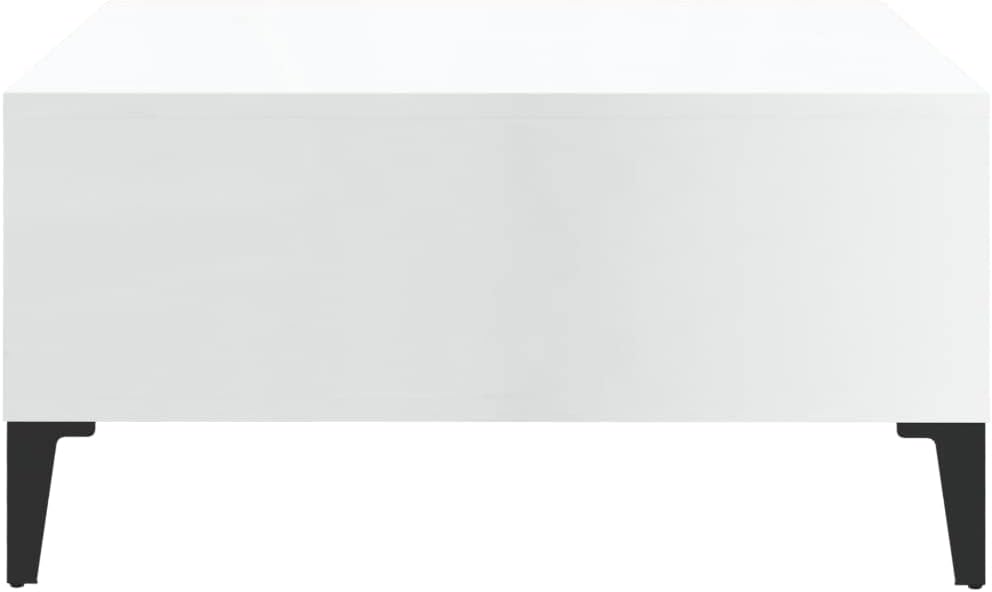 WIFESE Couchtisch mit 4 Fächer 60x60x30 cm Beistelltisch Holz Modernes Design Wohnzimmertisch Kleine