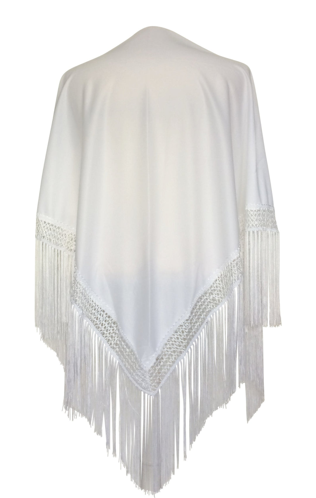 La Senorita Spanischer Manton, Tuch - weiss