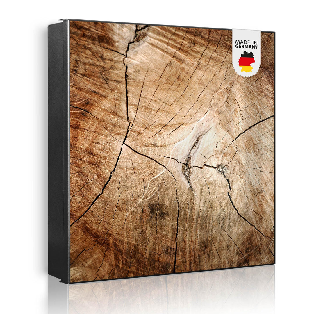 banjado Grosser Schlüsselkasten Metall - Schlüsselbox 30x30cm mit 32 Haken - Schlüsselkasten modern