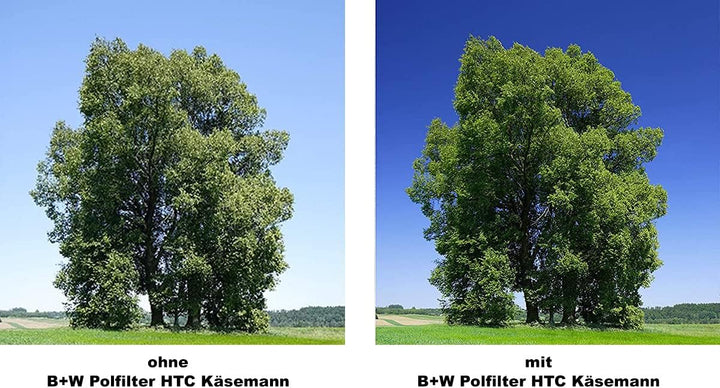 B+W Zirkularer Polarisationsfilter Käsemann High Transmission MRC Nano Master 82mm (16x vergütet, Sl