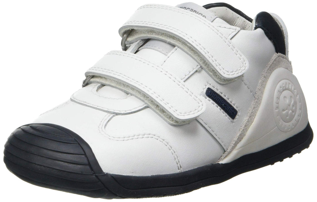 Biomecanics Unisex Kinder 151157 Lauflernschuhe, Weiss und Blau Super Weich