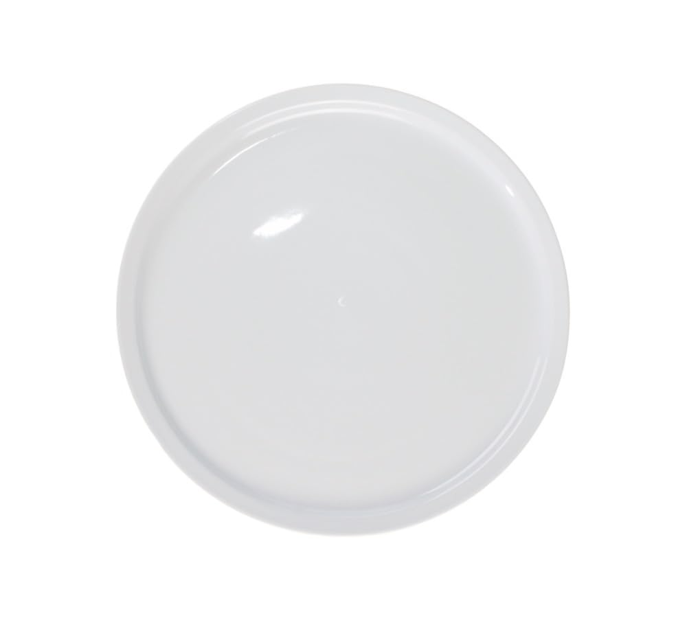 Holst Porzellan PL 030 FA3 Porzellan Tortenplatte rund 30 cm Fahnenform Weiss 30 x 30 x 2,1 cm 2 Stü