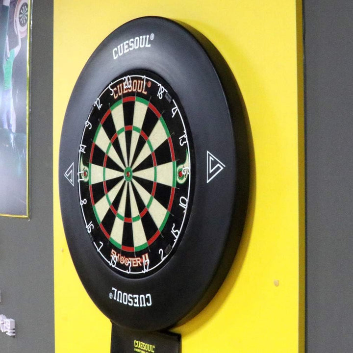 CUESOUL Dartboard Surround Hochdichte Dauerhafte Verwendung Schwarz Kein Muster, Schwarz Kein Muster
