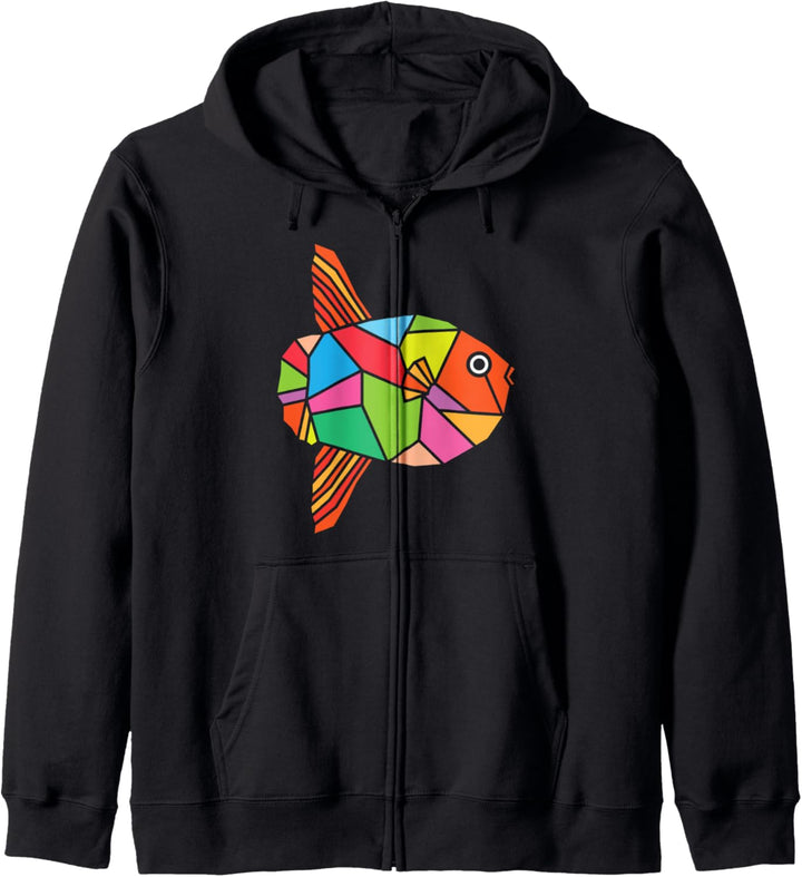 Fische I Bunter Sonnenfisch I Cooles Fisch Kapuzenjacke