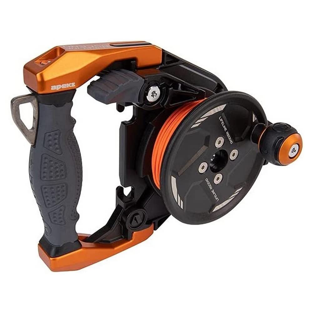 Apeks Lifeline Ascend Spule 30 m (orange) Orange/Abendrot im Zickzackmuster (Sunset Chevron), Orange