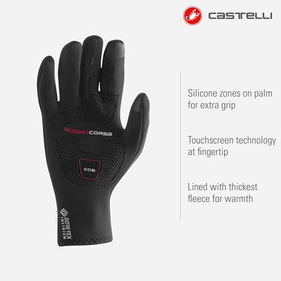 CASTELLI Perfetto Max Glove Sports XS Schwarz, XS Schwarz