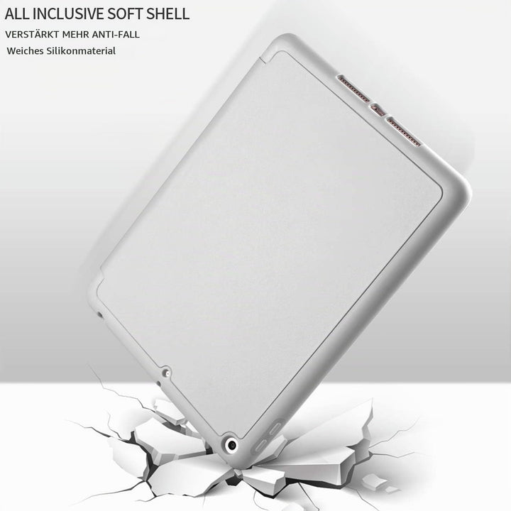 aoub Neues iPad (2019 7. Generation / 2020 8. Generation/2021 9. Generation) 10,2" Hülle mit Stiftha