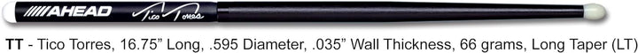 AHEAD TICO TORRES BON JOVI SIGNATURE ALUMINIUM STICKS