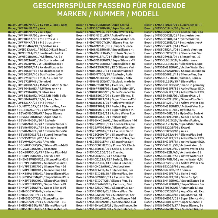 Dichtung für Salzbehälter Geschirrspüler kompatibel mit BOSCH 00611915