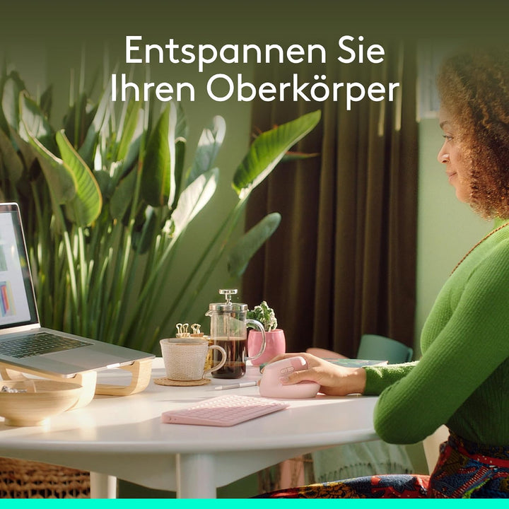Logitech Lift Vertikale Ergonomische Maus, Kabellos, Bluetooth oder Logi Bolt USB-Empfänger, Leise K