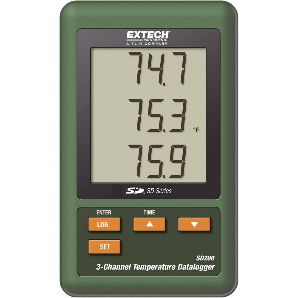 EXTECH 3-Kanal-Temperatur-Datenlogger, 1 Stück, SD200, SD200