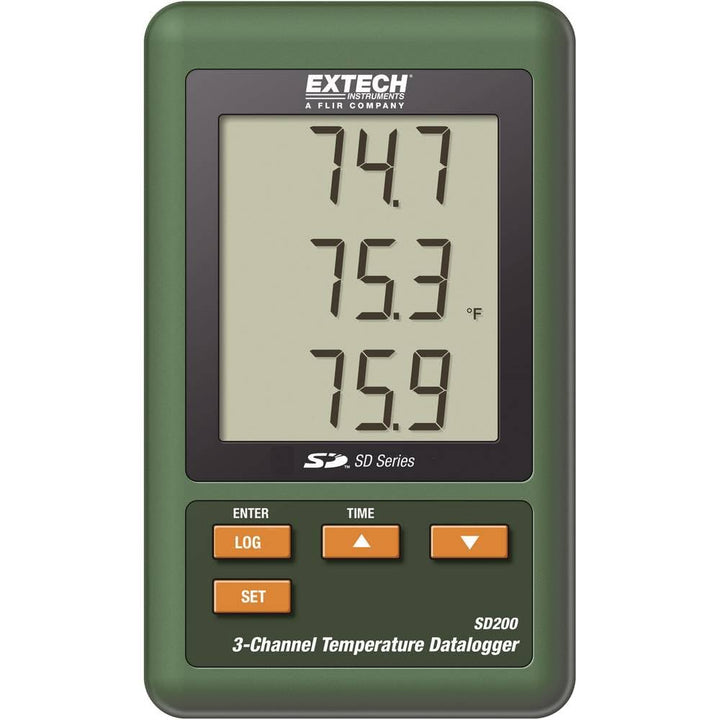 EXTECH 3-Kanal-Temperatur-Datenlogger, 1 Stück, SD200, SD200