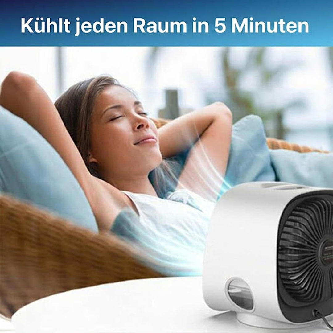 Airabreeze Luftkühler, Airabreeze Kleine Wassergekühlte Klimaanlage, Tragbarer Ventilator, Schwenkba
