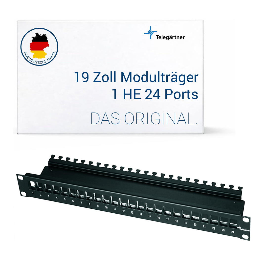 Telegaertner H02025A0220 24 Port Netzwerk-Patchpanel CAT 6a 1 HE