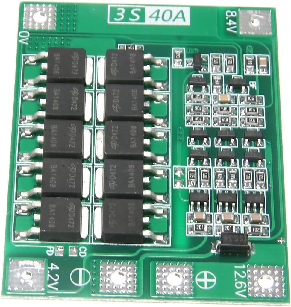 5 Stück 3S 40A 11.1V 12.6V 18650 Lithium Batterie Schutzplatine Verbesserte Version