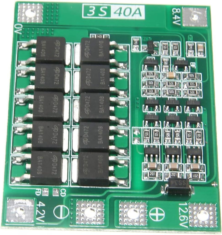 5 Stück 3S 40A 11.1V 12.6V 18650 Lithium Batterie Schutzplatine Verbesserte Version