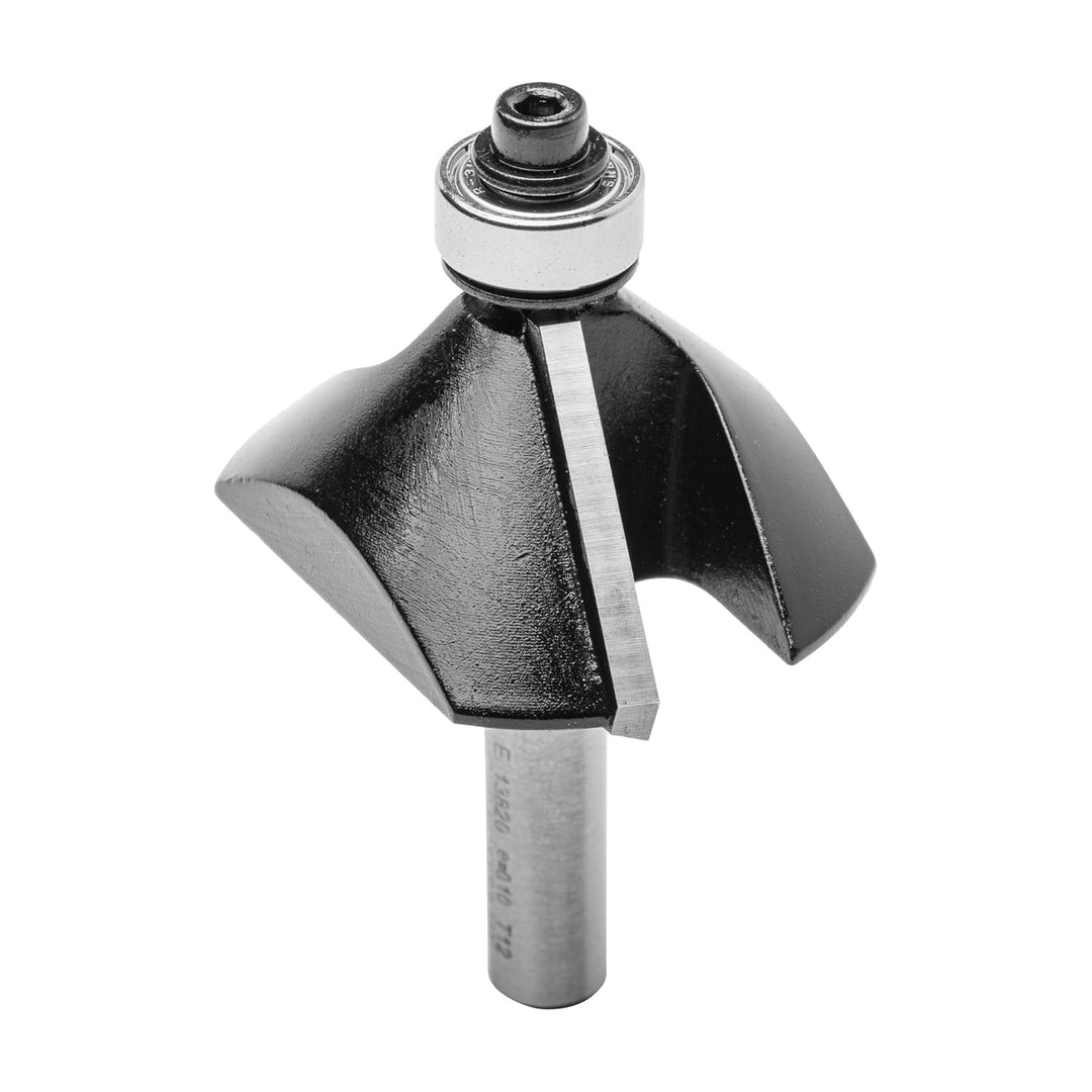 ENT 13820 Fasefräser HW, Schaft (S) 8 mm, Durchmesser (D) 44,5 mm, NL 15,9 mm, E 45°, SL 32 mm, mit