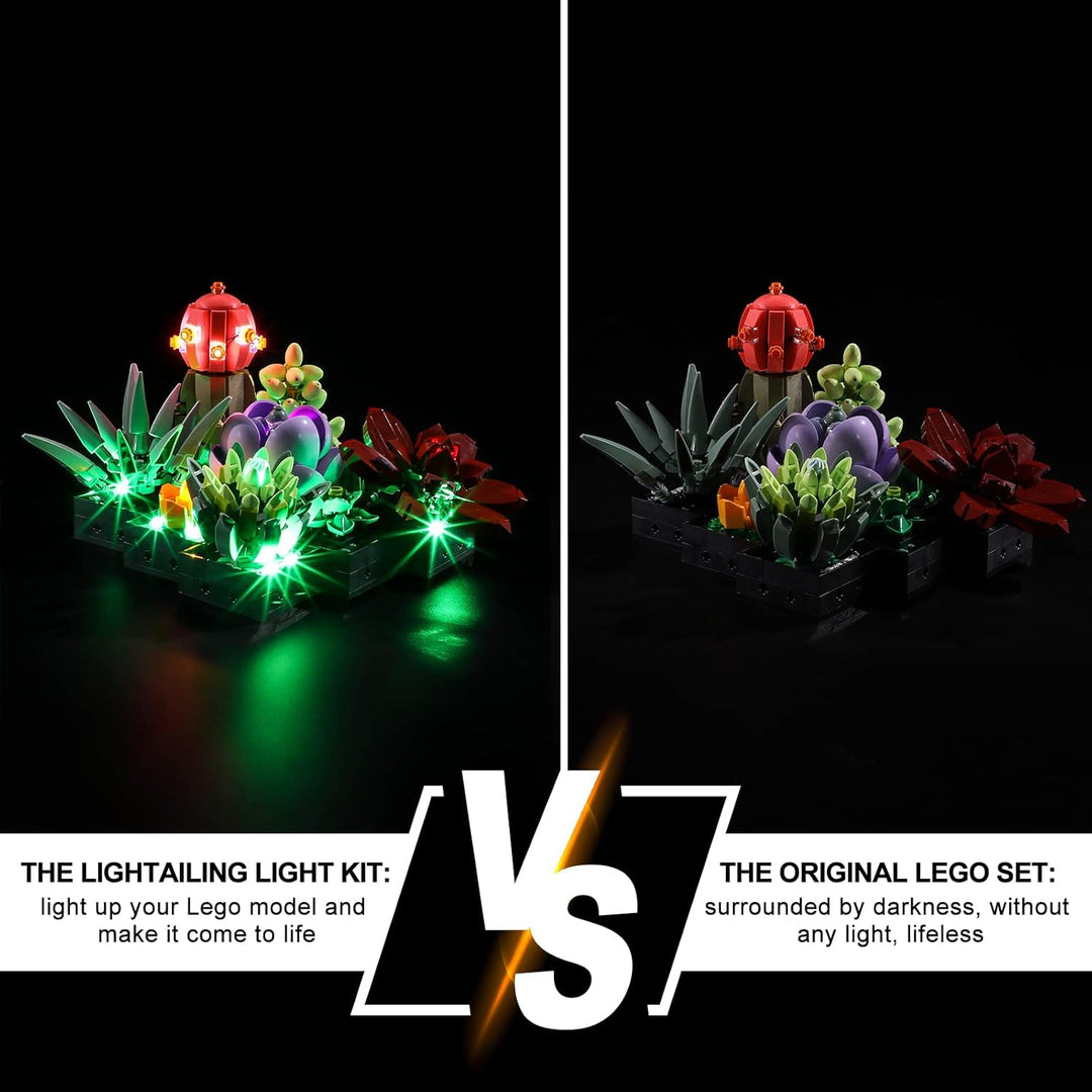 Lightailing Licht-Set Für Lego-10309 Sukkulenten - Led-Beleuchtungsset Kompatibel Mit Lego Bausteine