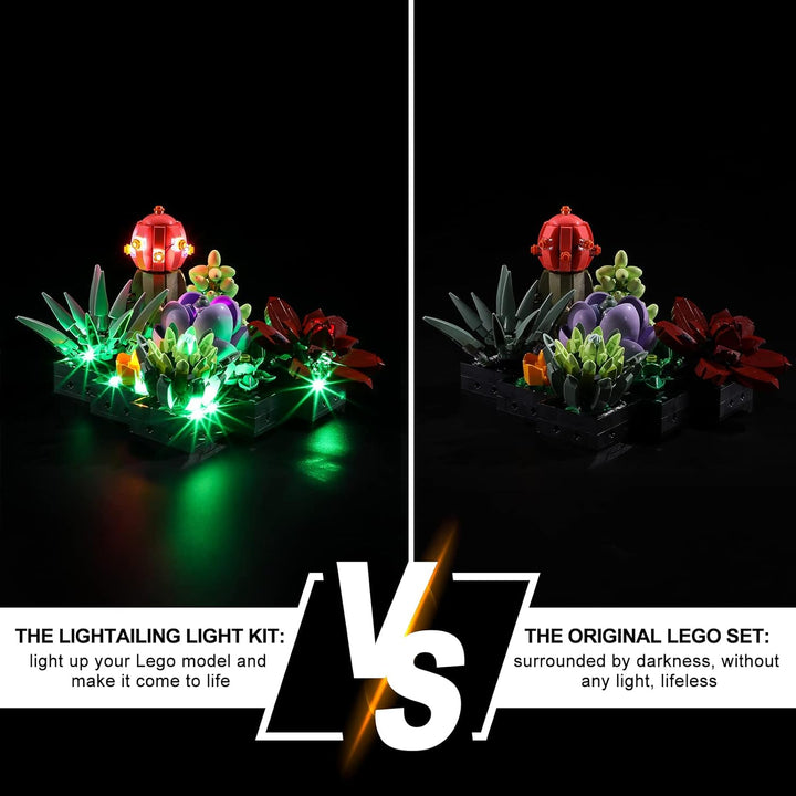 Lightailing Licht-Set Für Lego-10309 Sukkulenten - Led-Beleuchtungsset Kompatibel Mit Lego Bausteine