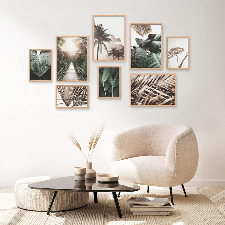 Heimlich® Premium Poster Set OHNE Bilderrahmen | 4 x DIN A3 & 4 x DIN A4 - ca. 30x42 & 21x30 | Stilv