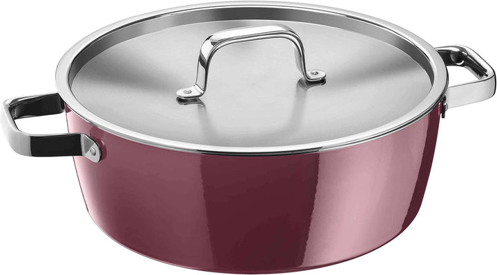 WMF Fusiontec Aromatic (Rot, Schmorpfanne 5,9l) Schmorpfanne 5,9l Rot, Schmorpfanne 5,9l Rot