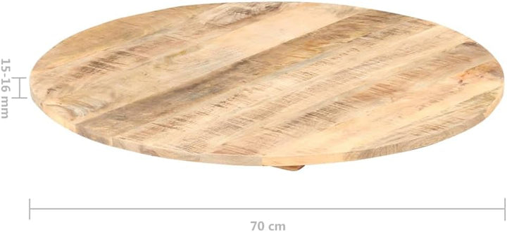 vidaXL Mangoholz Massiv Tischplatte Massivholzplatte Holzplatte Ersatztischplatte Holz Platte für Es