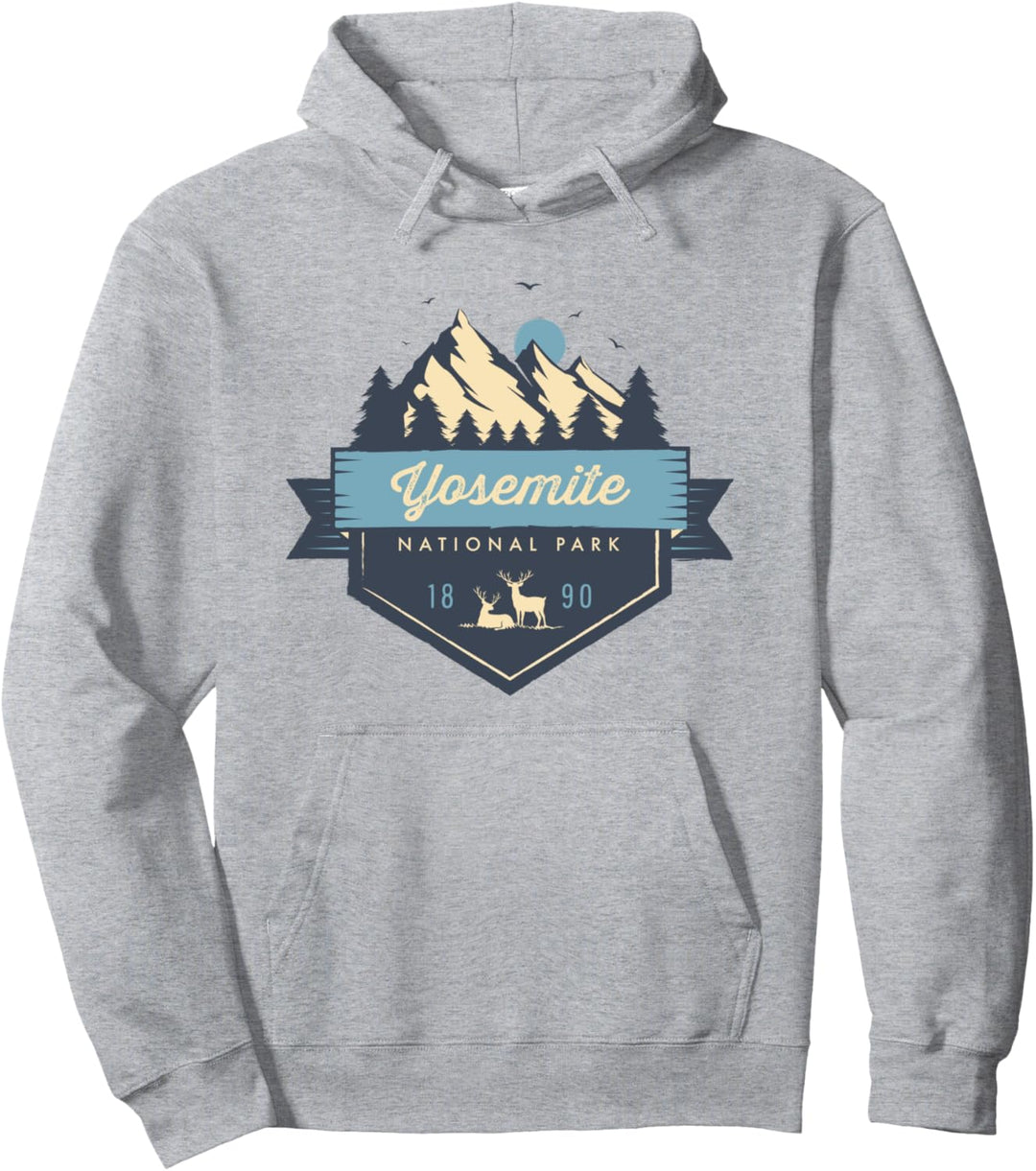 Yosemite-Nationalpark Cooler Vintage-Berg Pullover Hoodie