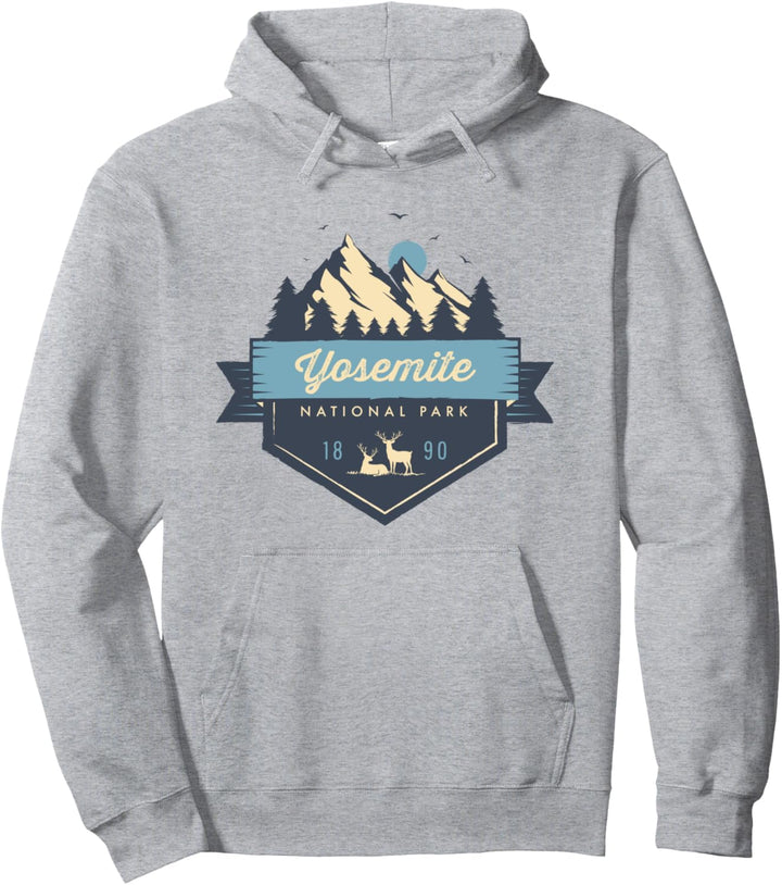 Yosemite-Nationalpark Cooler Vintage-Berg Pullover Hoodie