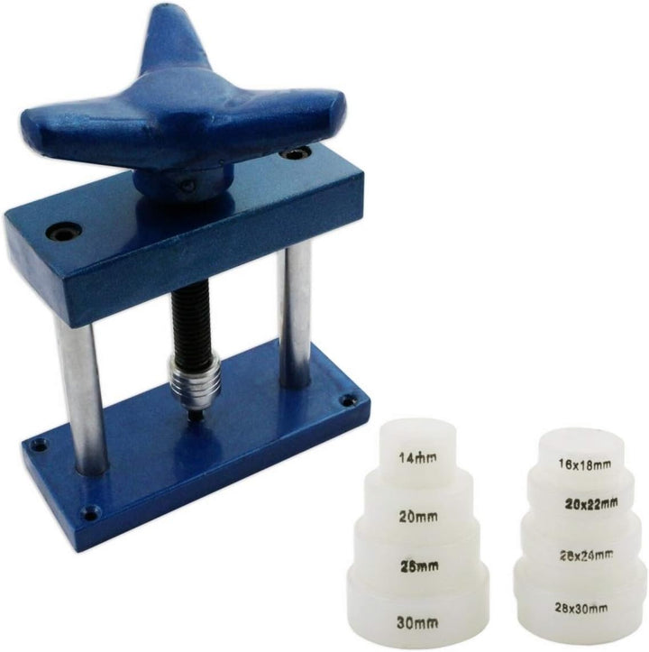 Einpresswerkzeug TITAN II zum Schliessen von Uhren mit eingepressten Böden