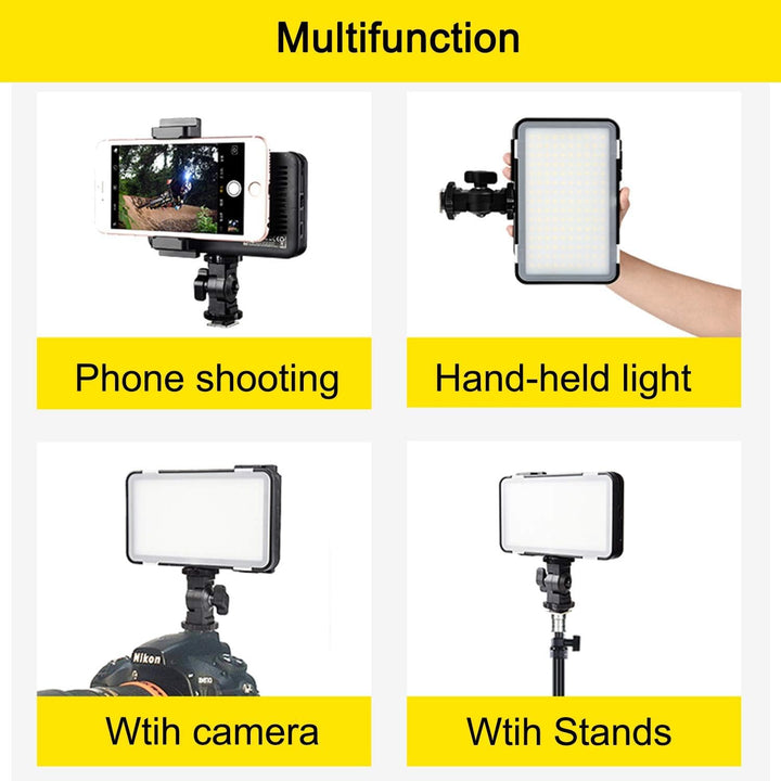 Godox LEDM150 LED-Videoleuchte, LED Video Light 5600K Dimmbare, TLCI 94+ und Lithium Batterie für Sm