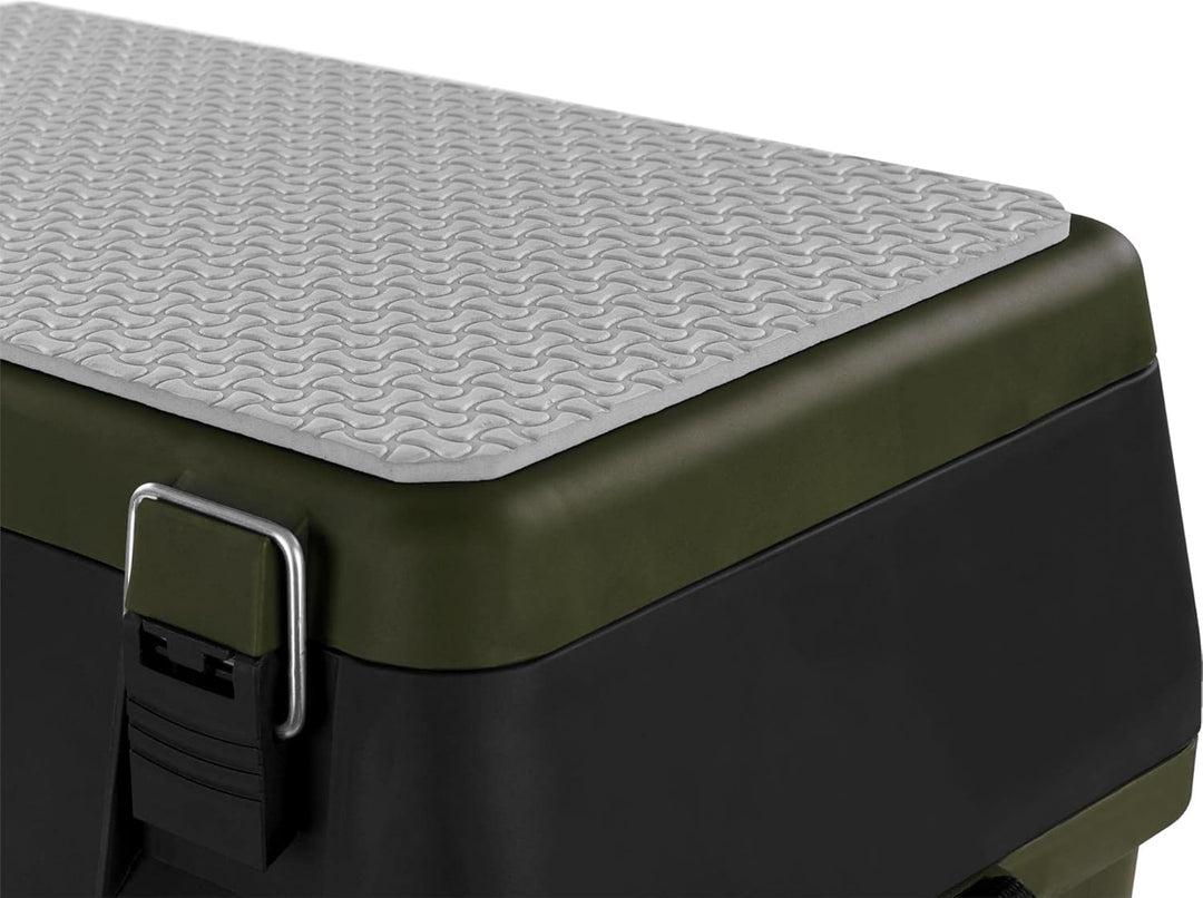 Angelkoffer Angelbox Angeltasche gepolsterte Sitzkiepe Sitzfunktion Gerätekasten mit Rucksackfunktio