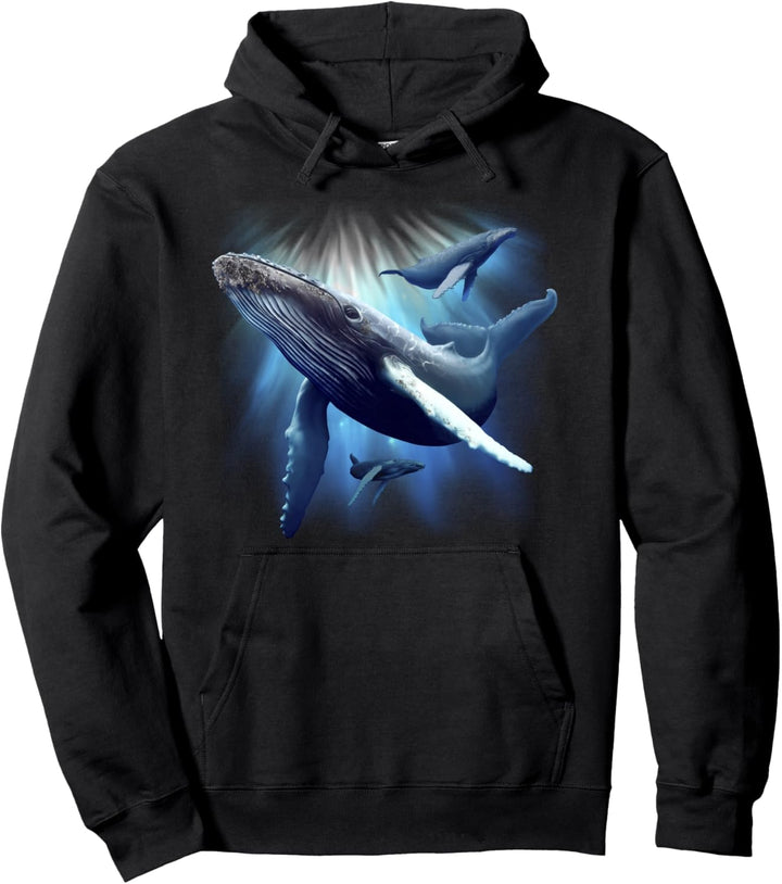 Blauwal Buckelwale Meerestier Ozean retten Wale Pullover Hoodie