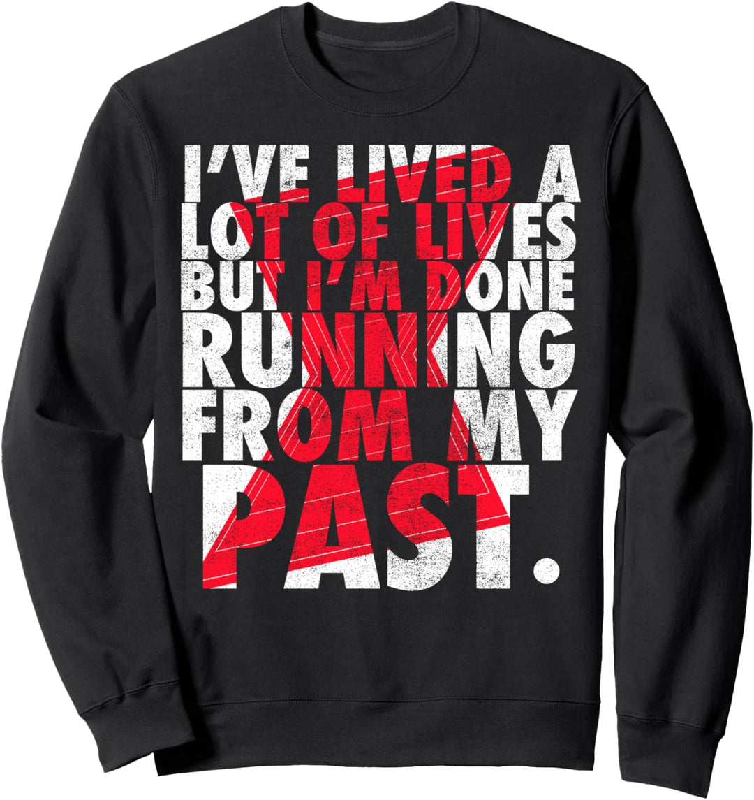 Marvel Black Widow I'm Done Running From My Past Logo Sweatshirt