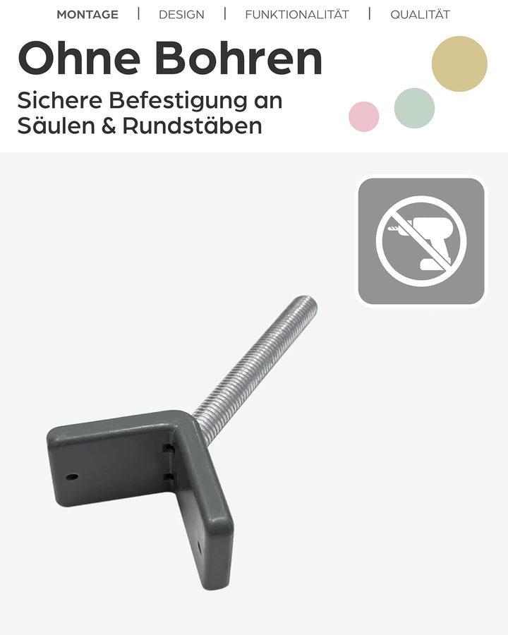 Y-Spindel zur Befestigung an Säulen | 2 Stück (1er Pack)