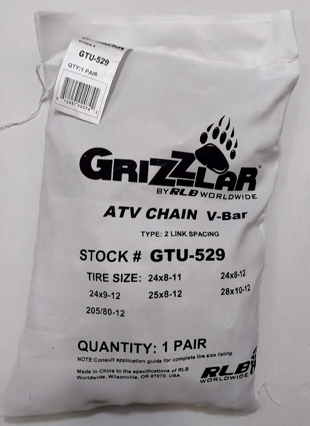 Schneeketten-Satz Quad / ATV Leiterkette inkl. Gummispanner 24x8-11 / 24x8-12 / 24x9-12 / 25x8-12