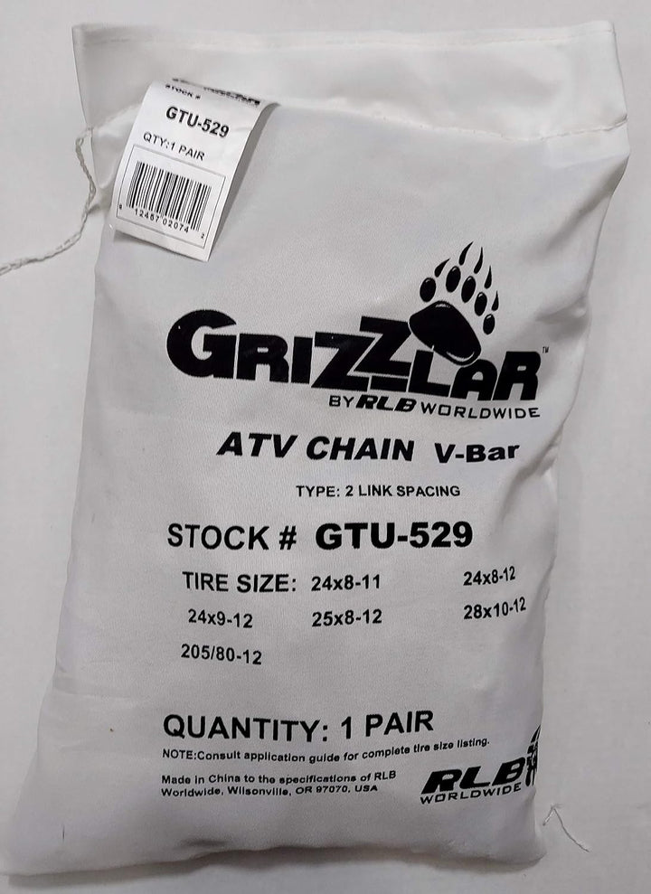 Schneeketten-Satz Quad / ATV Leiterkette inkl. Gummispanner 24x8-11 / 24x8-12 / 24x9-12 / 25x8-12
