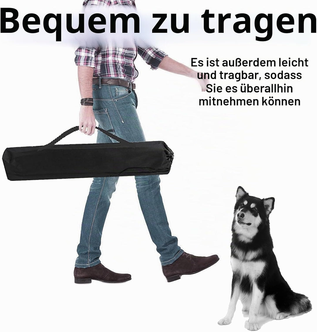 Agility-Trainingsset für Hunde, Hindernisset mit Slalomstangen, Hundesport-Ausrüstung, für Grosse un
