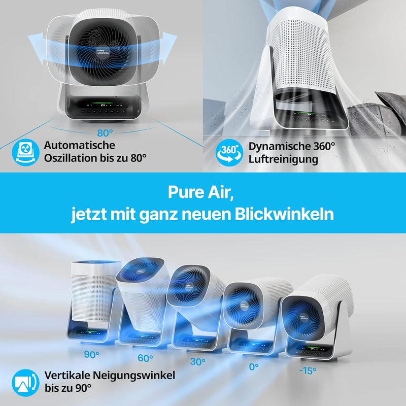 COWAY AIRMEGA AIM 2-in-1 Luftreiniger & Luftzirkulator für Schlafzimmer & Zuhause | H13 HEPA Filter